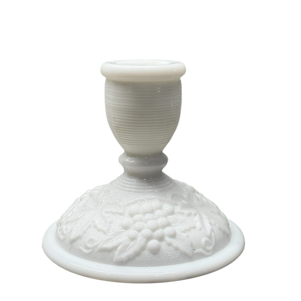 Imperial Glass Milk Glass Candlestick Holder